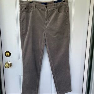 •Talbots• NWT High Rise Straight Leg Corduroy Pants - Size 16P